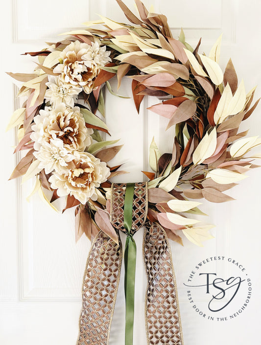 Fall Peony & Eucalyptus