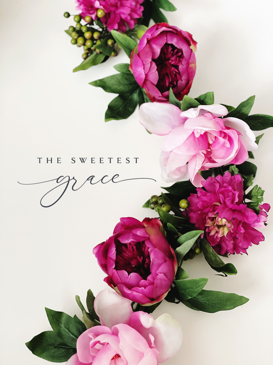 Sweet Peony Garland