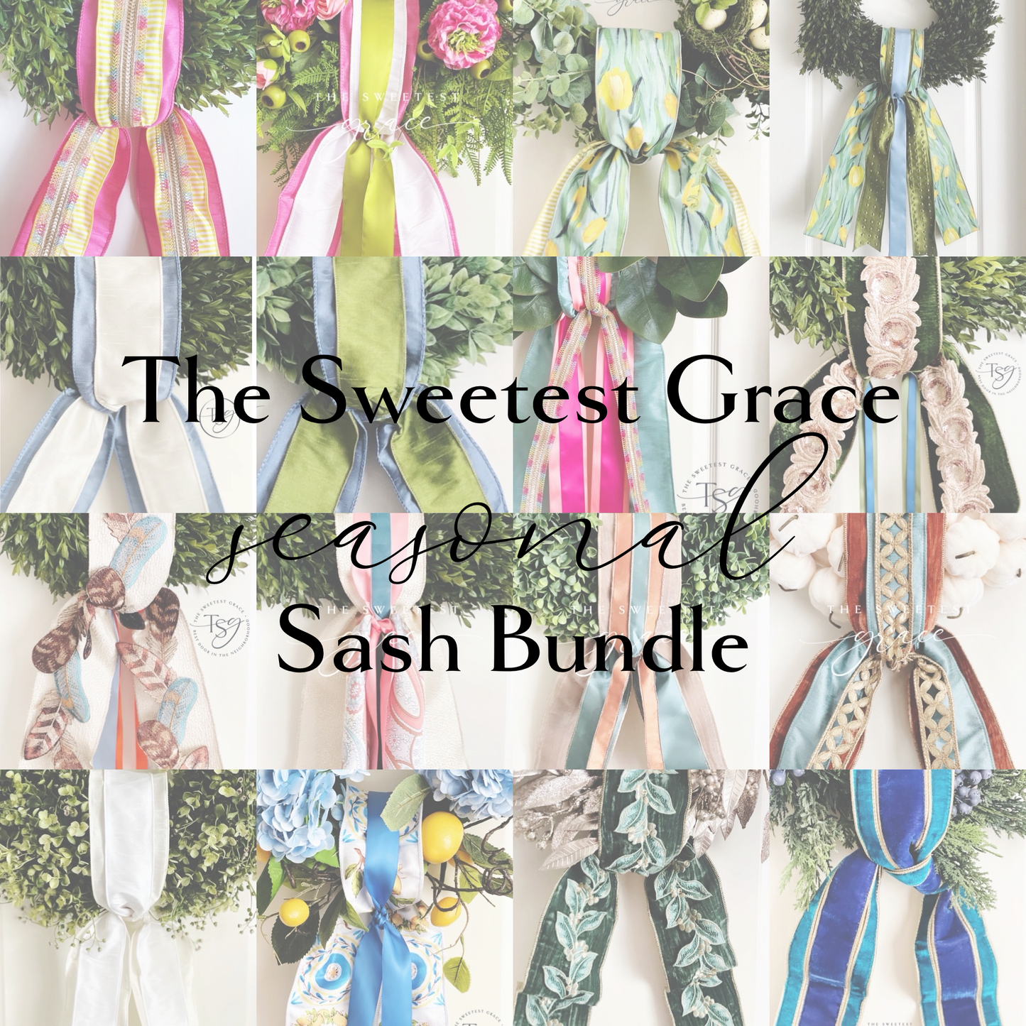 TSG SEASONAL SASH BUNDLE (SET OF 4)
